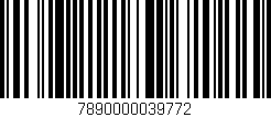 Código de barras (EAN, GTIN, SKU, ISBN): '7890000039772'