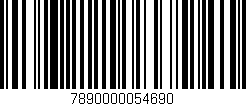 Código de barras (EAN, GTIN, SKU, ISBN): '7890000054690'