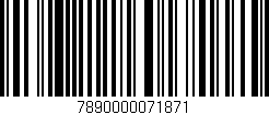Código de barras (EAN, GTIN, SKU, ISBN): '7890000071871'