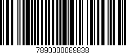 Código de barras (EAN, GTIN, SKU, ISBN): '7890000089838'