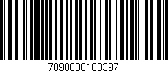Código de barras (EAN, GTIN, SKU, ISBN): '7890000100397'