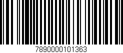 Código de barras (EAN, GTIN, SKU, ISBN): '7890000101363'