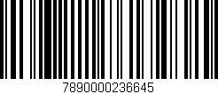 Código de barras (EAN, GTIN, SKU, ISBN): '7890000236645'