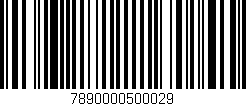 Código de barras (EAN, GTIN, SKU, ISBN): '7890000500029'