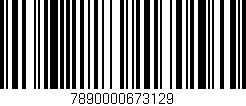 Código de barras (EAN, GTIN, SKU, ISBN): '7890000673129'