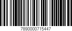 Código de barras (EAN, GTIN, SKU, ISBN): '7890000715447'