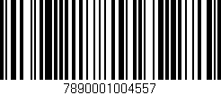 Código de barras (EAN, GTIN, SKU, ISBN): '7890001004557'