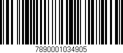 Código de barras (EAN, GTIN, SKU, ISBN): '7890001034905'