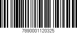 Código de barras (EAN, GTIN, SKU, ISBN): '7890001120325'