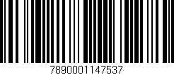 Código de barras (EAN, GTIN, SKU, ISBN): '7890001147537'