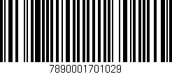 Código de barras (EAN, GTIN, SKU, ISBN): '7890001701029'