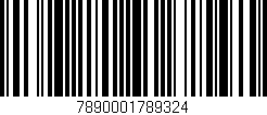 Código de barras (EAN, GTIN, SKU, ISBN): '7890001789324'