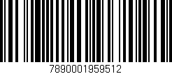 Código de barras (EAN, GTIN, SKU, ISBN): '7890001959512'