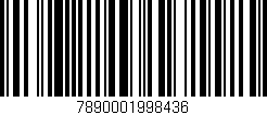 Código de barras (EAN, GTIN, SKU, ISBN): '7890001998436'