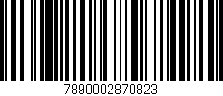 Código de barras (EAN, GTIN, SKU, ISBN): '7890002870823'