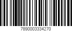 Código de barras (EAN, GTIN, SKU, ISBN): '7890003334270'