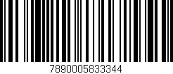 Código de barras (EAN, GTIN, SKU, ISBN): '7890005833344'