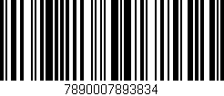 Código de barras (EAN, GTIN, SKU, ISBN): '7890007893834'