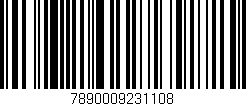 Código de barras (EAN, GTIN, SKU, ISBN): '7890009231108'