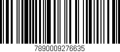 Código de barras (EAN, GTIN, SKU, ISBN): '7890009276635'