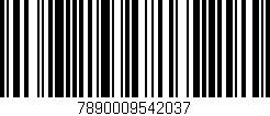 Código de barras (EAN, GTIN, SKU, ISBN): '7890009542037'