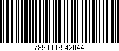 Código de barras (EAN, GTIN, SKU, ISBN): '7890009542044'