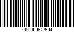 Código de barras (EAN, GTIN, SKU, ISBN): '7890009647534'