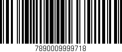 Código de barras (EAN, GTIN, SKU, ISBN): '7890009999718'
