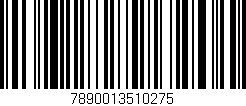Código de barras (EAN, GTIN, SKU, ISBN): '7890013510275'