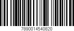 Código de barras (EAN, GTIN, SKU, ISBN): '7890014540820'