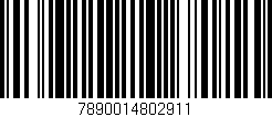 Código de barras (EAN, GTIN, SKU, ISBN): '7890014802911'
