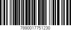 Código de barras (EAN, GTIN, SKU, ISBN): '7890017751230'