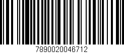 Código de barras (EAN, GTIN, SKU, ISBN): '7890020046712'