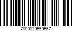 Código de barras (EAN, GTIN, SKU, ISBN): '7890020558567'