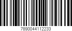 Código de barras (EAN, GTIN, SKU, ISBN): '7890044112233'