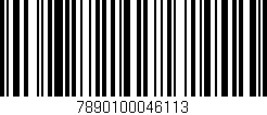 Código de barras (EAN, GTIN, SKU, ISBN): '7890100046113'