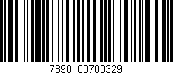 Código de barras (EAN, GTIN, SKU, ISBN): '7890100700329'