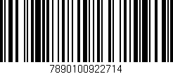 Código de barras (EAN, GTIN, SKU, ISBN): '7890100922714'