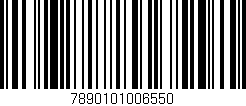 Código de barras (EAN, GTIN, SKU, ISBN): '7890101006550'