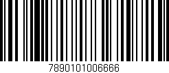 Código de barras (EAN, GTIN, SKU, ISBN): '7890101006666'