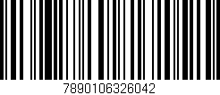 Código de barras (EAN, GTIN, SKU, ISBN): '7890106326042'