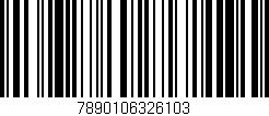 Código de barras (EAN, GTIN, SKU, ISBN): '7890106326103'