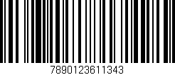 Código de barras (EAN, GTIN, SKU, ISBN): '7890123611343'
