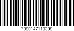 Código de barras (EAN, GTIN, SKU, ISBN): '7890147118309'