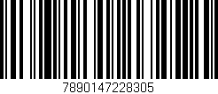 Código de barras (EAN, GTIN, SKU, ISBN): '7890147228305'