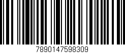 Código de barras (EAN, GTIN, SKU, ISBN): '7890147598309'
