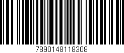 Código de barras (EAN, GTIN, SKU, ISBN): '7890148118308'