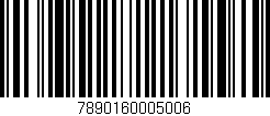 Código de barras (EAN, GTIN, SKU, ISBN): '7890160005006'