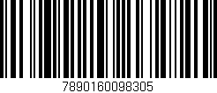 Código de barras (EAN, GTIN, SKU, ISBN): '7890160098305'