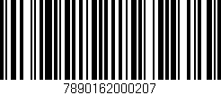 Código de barras (EAN, GTIN, SKU, ISBN): '7890162000207'